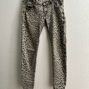 Leopard Print crazy sexy cool Dollhouse jeans size 5 juniors